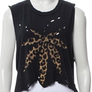 UNIF distressed sleeveless top